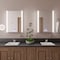Alfi Brand Brushed Nickel Wall Mnt Rnd 9" 5x Magnifying Cosmetic Mirror W/ Light ABM9WLED-BN - alternate 2